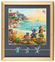 "Lilo & Stitch" Custom Framed Print by Thomas Kinkade with (3) Pins at PristineAuction.com