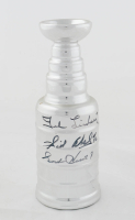 Gordie Howe, Ted Lindsay & Sid Abel Signed Stanley Cup Champions Mini Trophy (Beckett) at PristineAuction.com