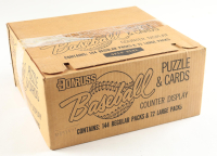 1987 Donruss Baseball Puzzle & Cards Counter Display Case With (216) Packs at PristineAuction.com