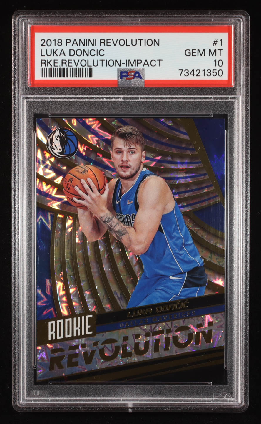 Luka Doncic 2018-19 Panini Revolution Rookie Revolution Impact #1 RC (PSA 10) at PristineAuction.com Luka Doncic 2018-19 Panini Revolution Rookie Revolution Impact #1 RC (PSA 10) at PristineAuction.com
