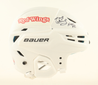 Marcel Dionne Signed Red Wings Full-Size Authentic On-Ice Hockey Helmet Inscribed "HOF 92" (Beckett) at PristineAuction.com