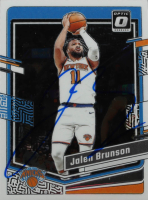 Jalen Brunson Signed 2023-24 Donruss Optic #158 (JSA) at PristineAuction.com