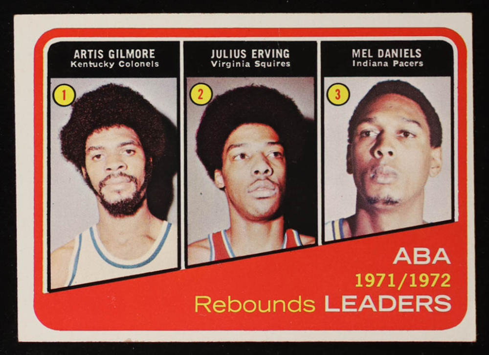 Artis Gilmore / Julius Erving / Mel Daniels 1972-73 Topps #263 LL