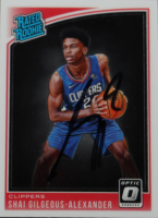 Shai Gilgeous-Alexander Signed 2018-19 Donruss Optic #162 RR RC (JSA) at PristineAuction.com