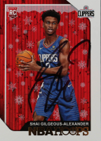 Shai Gilgeous-Alexander Signed 2018-19 Hoops #262 RC (JSA) at PristineAuction.com