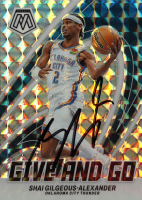 Shai Gilgeous-Alexander Signed 2023-24 Panini Mosaic Give and Go Mosaic #5 (JSA) at PristineAuction.com