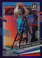 Shai Gilgeous-Alexander Signed 2023-24 Donruss Optic Purple #104 (JSA) at PristineAuction.com