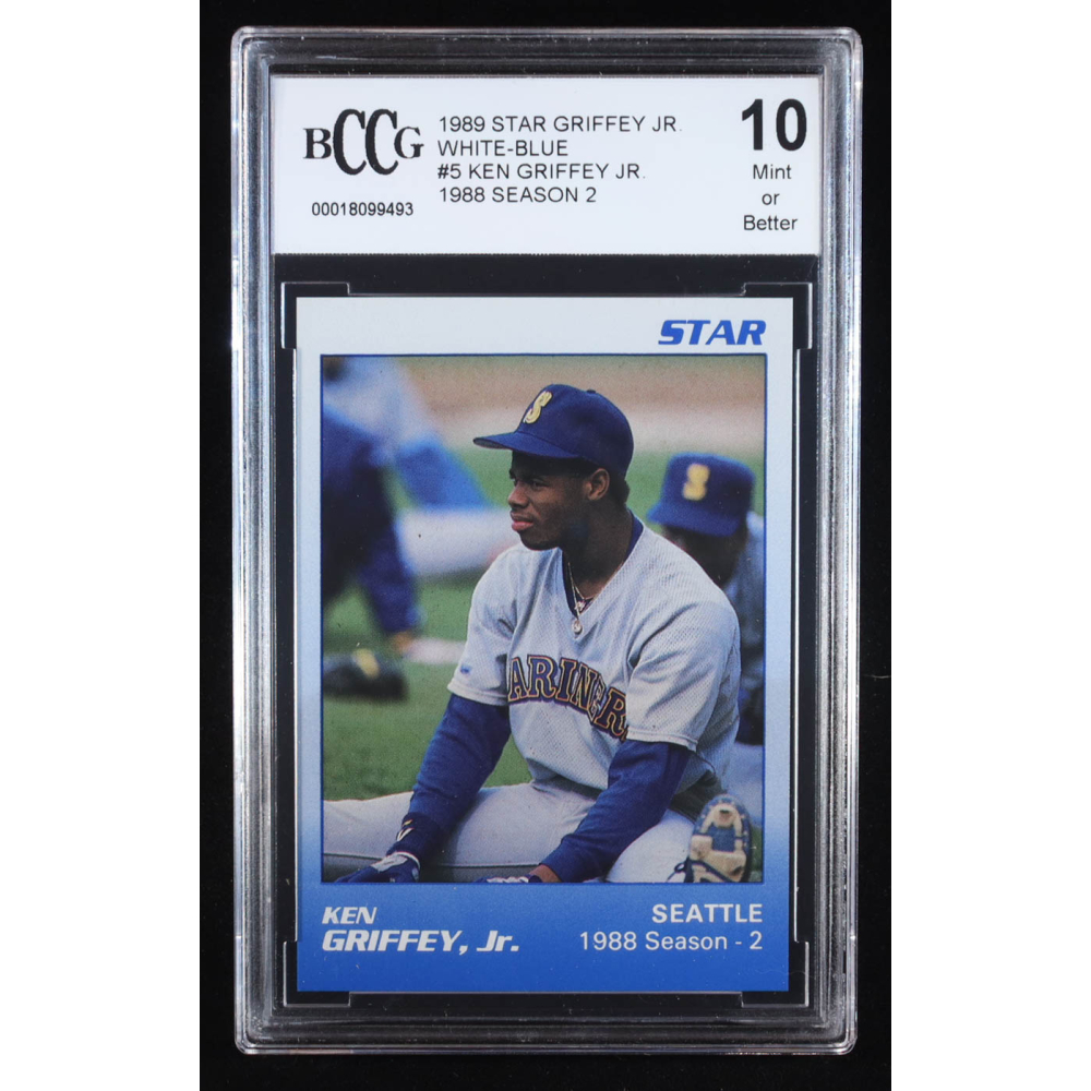 Ken Griffey Jr. 1989 Star Griffey Jr. '88 Season 2 White-Blue #5 RC (BCCG 10) at PristineAuction.com