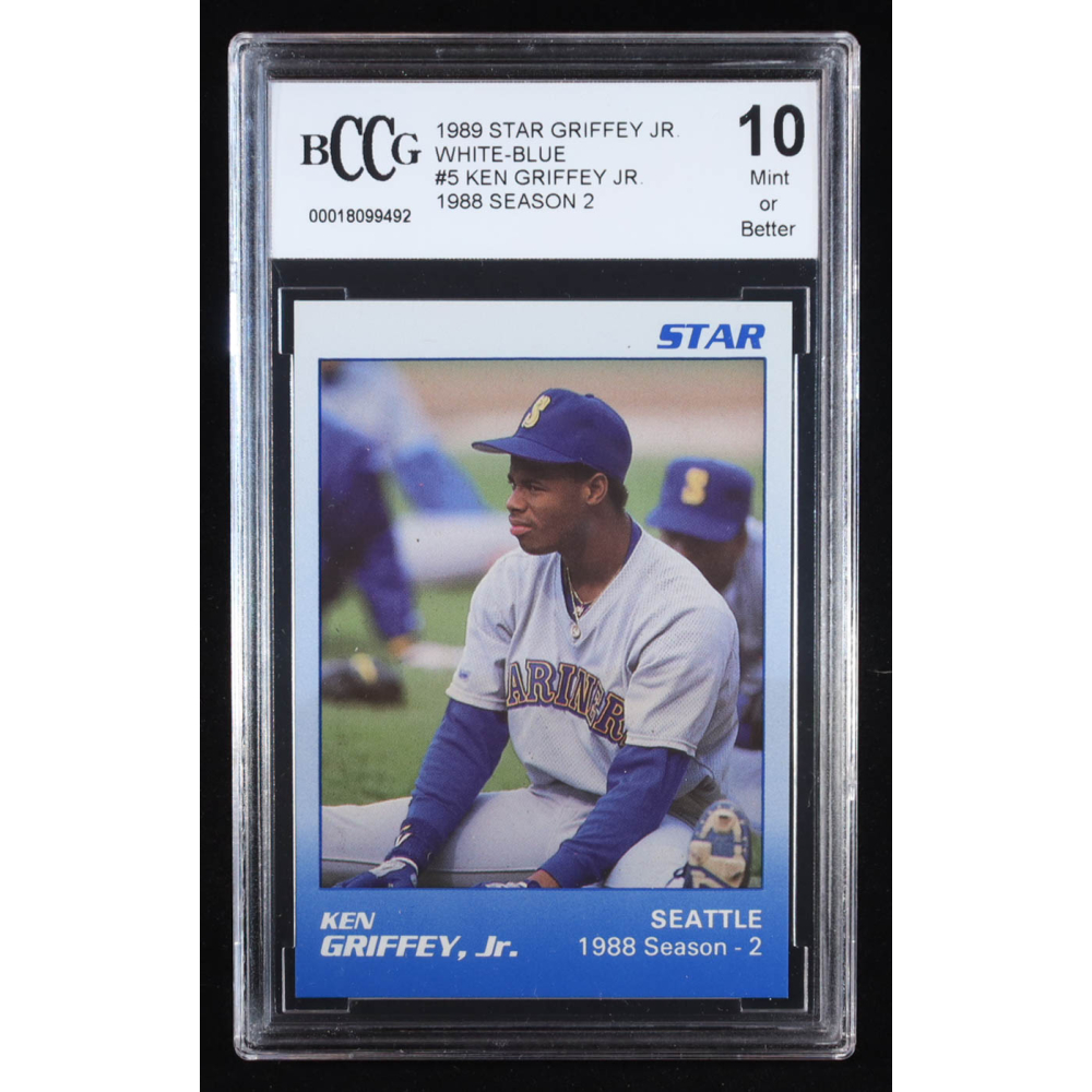 Ken Griffey Jr. 1989 Star Griffey Jr. '88 Season 2 White-Blue #5 RC (BCCG 10) at PristineAuction.com