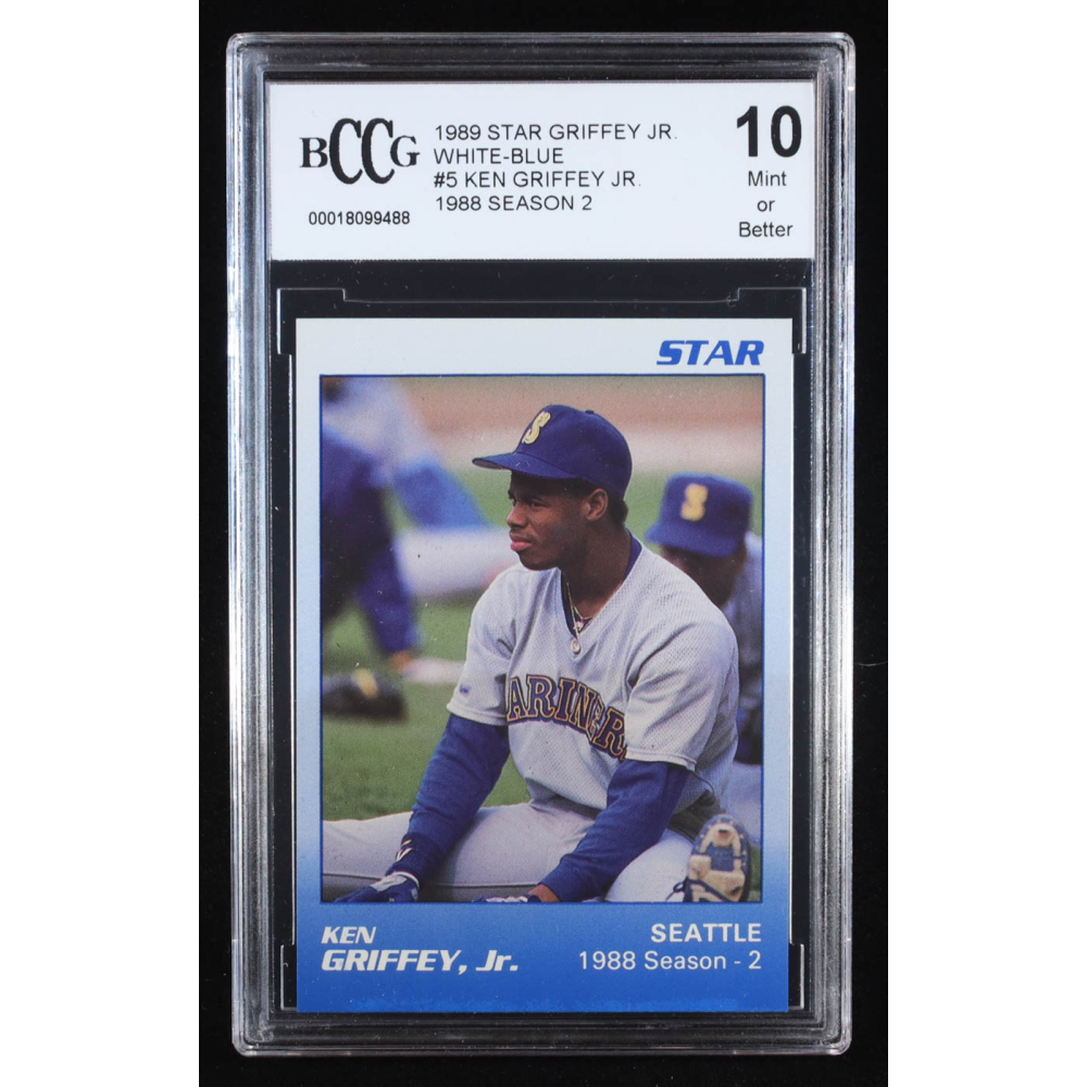 Ken Griffey Jr. 1989 Star Griffey Jr. '88 Season 2 White-Blue #5 RC (BCCG 10) at PristineAuction.com