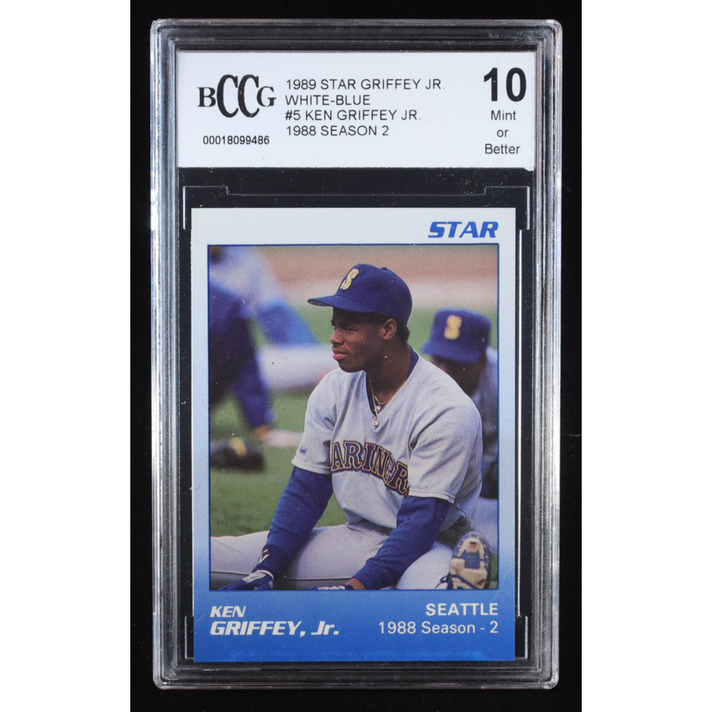 Ken Griffey Jr. 1989 Star Griffey Jr. '88 Season 2 White-Blue #5 RC (BCCG 10) at PristineAuction.com