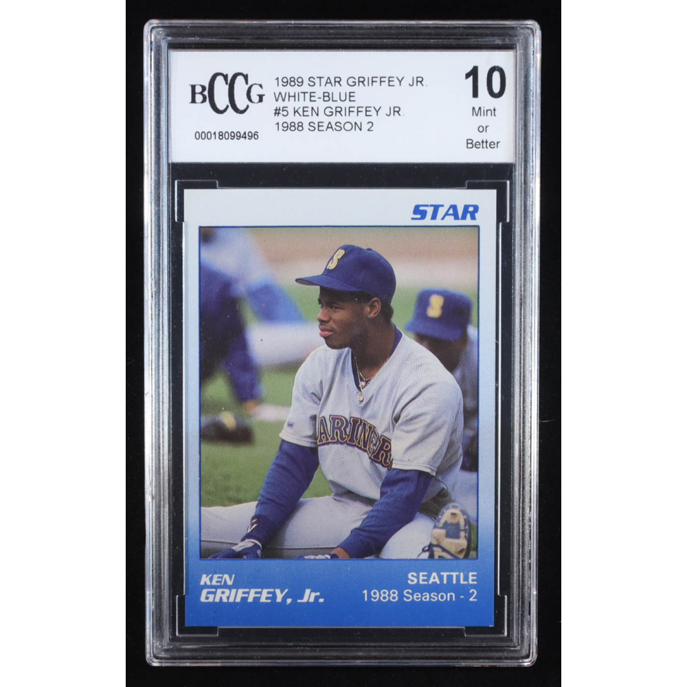 Ken Griffey Jr. 1989 Star Griffey Jr. '88 Season 2 White-Blue #5 RC (BCCG 10) at PristineAuction.com
