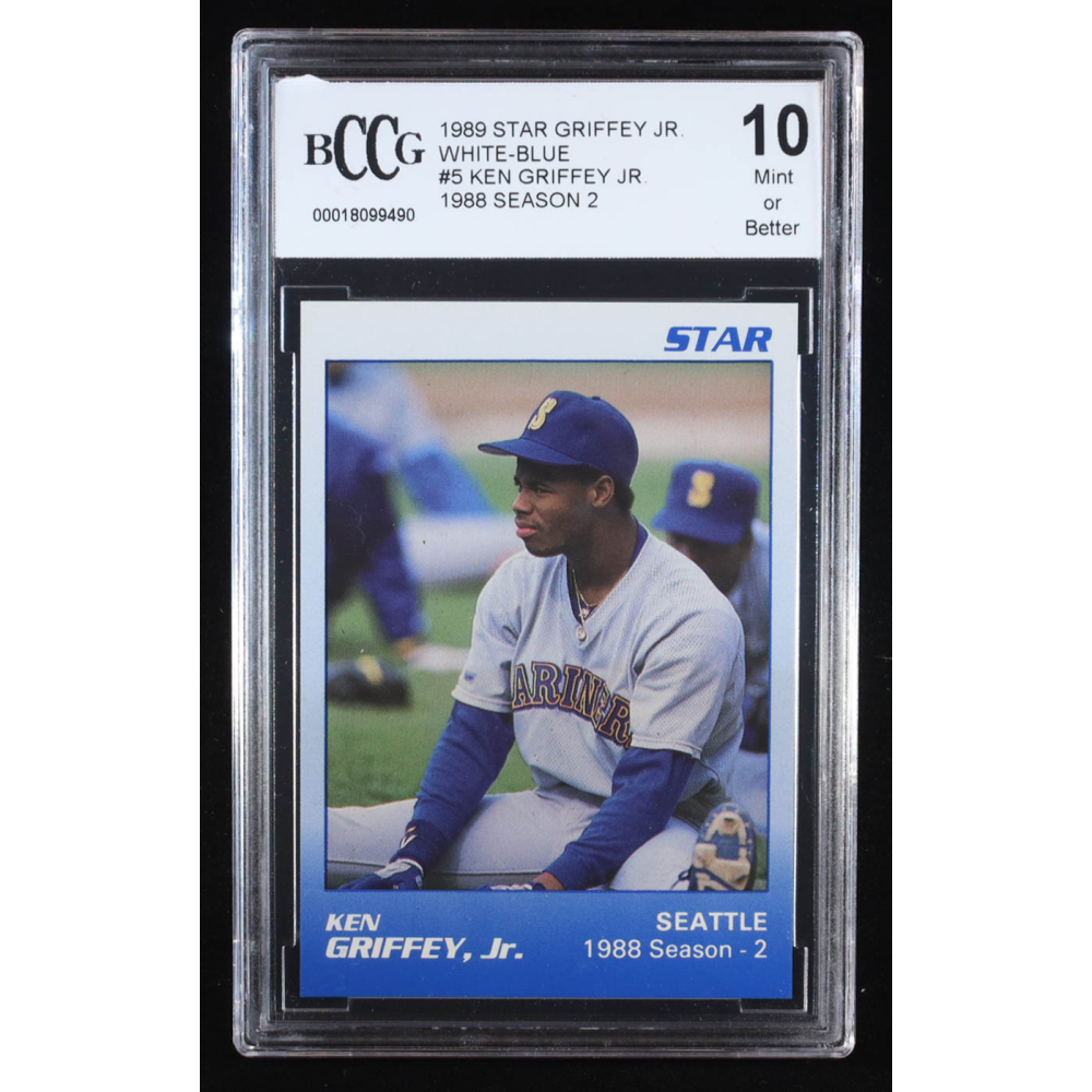 Ken Griffey Jr. 1989 Star Griffey Jr. '88 Season 2 White-Blue #5 RC (BCCG 10) at PristineAuction.com