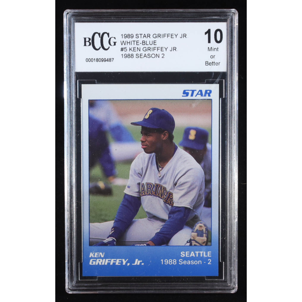 Ken Griffey Jr. 1989 Star Griffey Jr. '88 Season 2 White-Blue #5 RC (BCCG 10) at PristineAuction.com