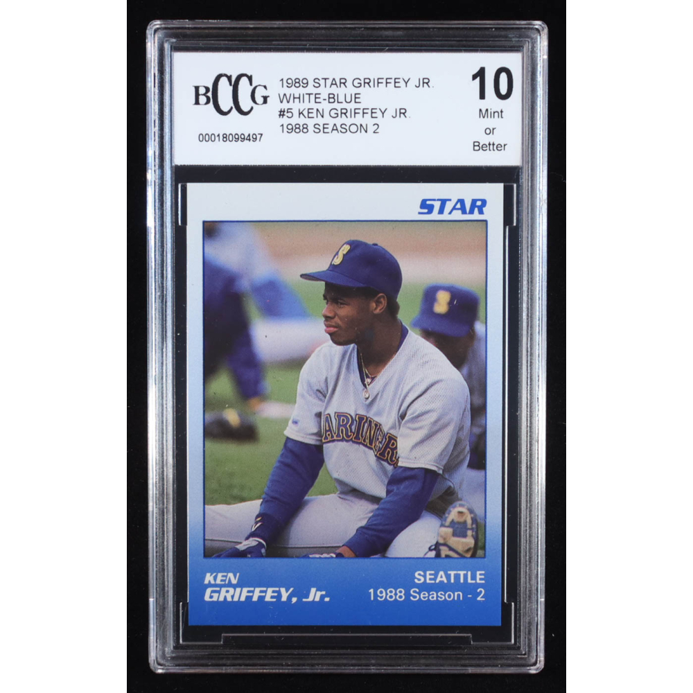 Ken Griffey Jr. 1989 Star Griffey Jr. '88 Season 2 White-Blue #5 RC (BCCG 10) at PristineAuction.com