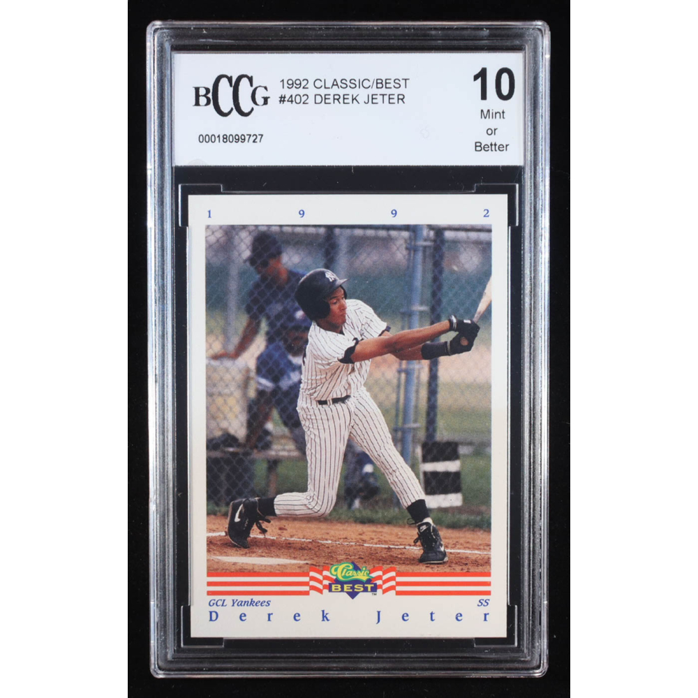 Derek Jeter 1992 Classic/Best #402 RC (BCCG 10) at PristineAuction.com