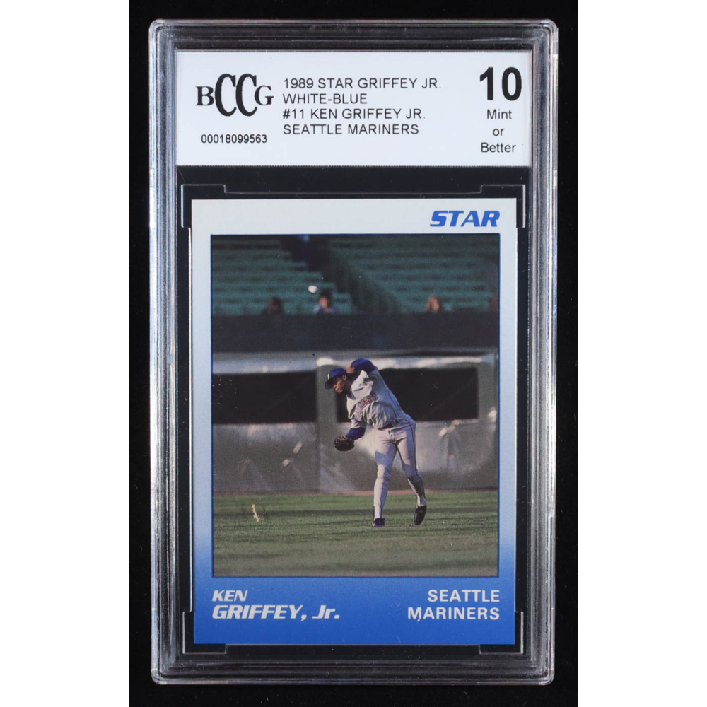 Ken Griffey Jr. 1989 Star Griffey Jr. Seattle Mariners White-Blue #11 RC (BCCG 10) at PristineAuction.com