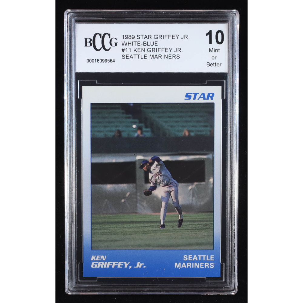 Ken Griffey Jr. 1989 Star Griffey Jr. Seattle Mariners White-Blue #11 RC (BCCG 10) at PristineAuction.com