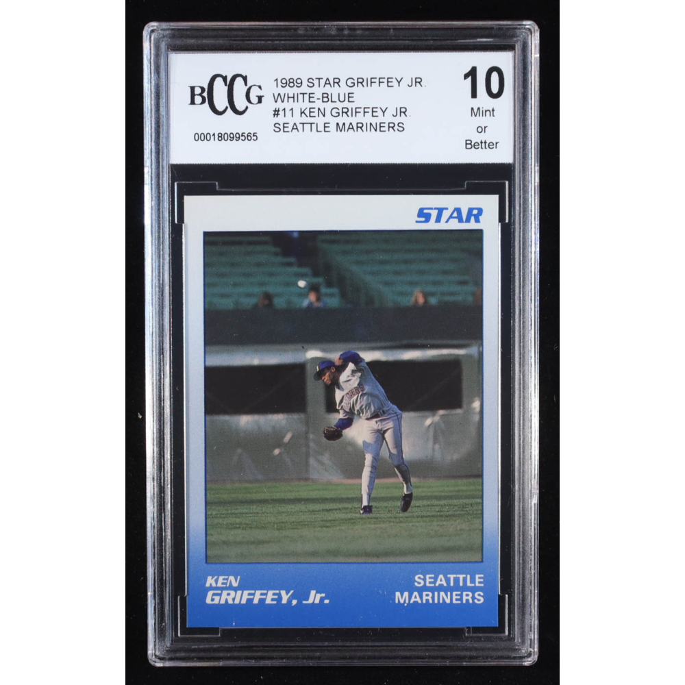 Ken Griffey Jr. 1989 Star Griffey Jr. Seattle Mariners White-Blue #11 RC (BCCG 10) at PristineAuction.com