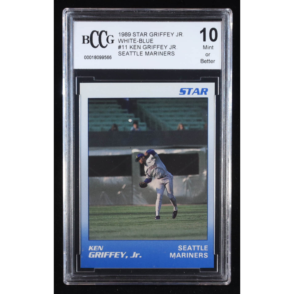 Ken Griffey Jr. 1989 Star Griffey Jr. Seattle Mariners White-Blue #11 RC (BCCG 10) at PristineAuction.com