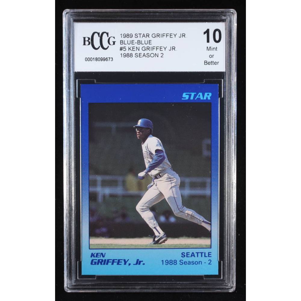 Ken Griffey Jr. 1989 Star Griffey Jr. '88 Season 2 Blue-Blue #5 RC (BCCG 10) at PristineAuction.com