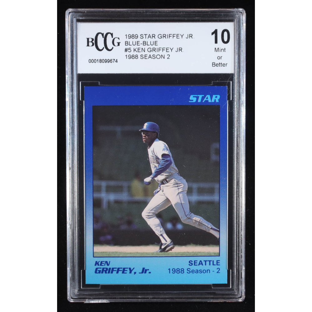 Ken Griffey Jr. 1989 Star Griffey Jr. '88 Season 2 Blue-Blue #5 RC (BCCG 10) at PristineAuction.com