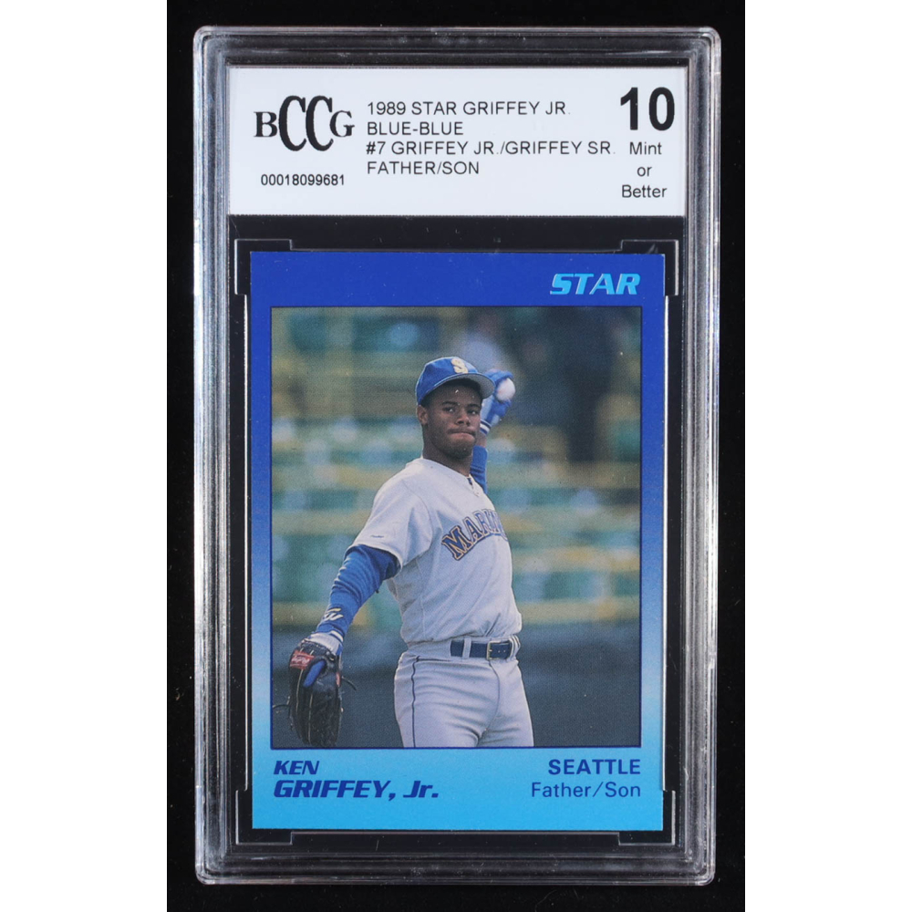 Ken Griffey Jr. 1989 Star Griffey Jr. Father/Son Blue-Blue #7 RC (BCCG 10) at PristineAuction.com