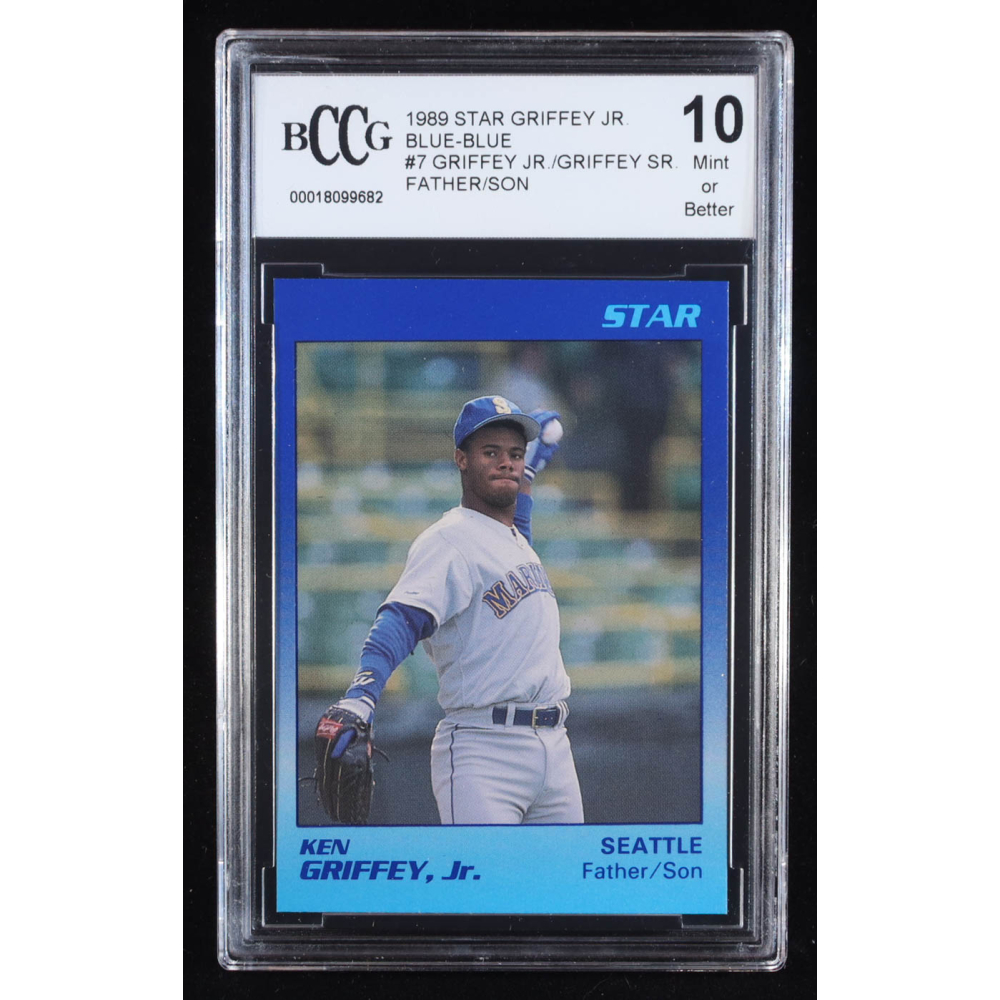 Ken Griffey Jr. 1989 Star Griffey Jr. Father/Son Blue-Blue #7 RC (BCCG 10) at PristineAuction.com