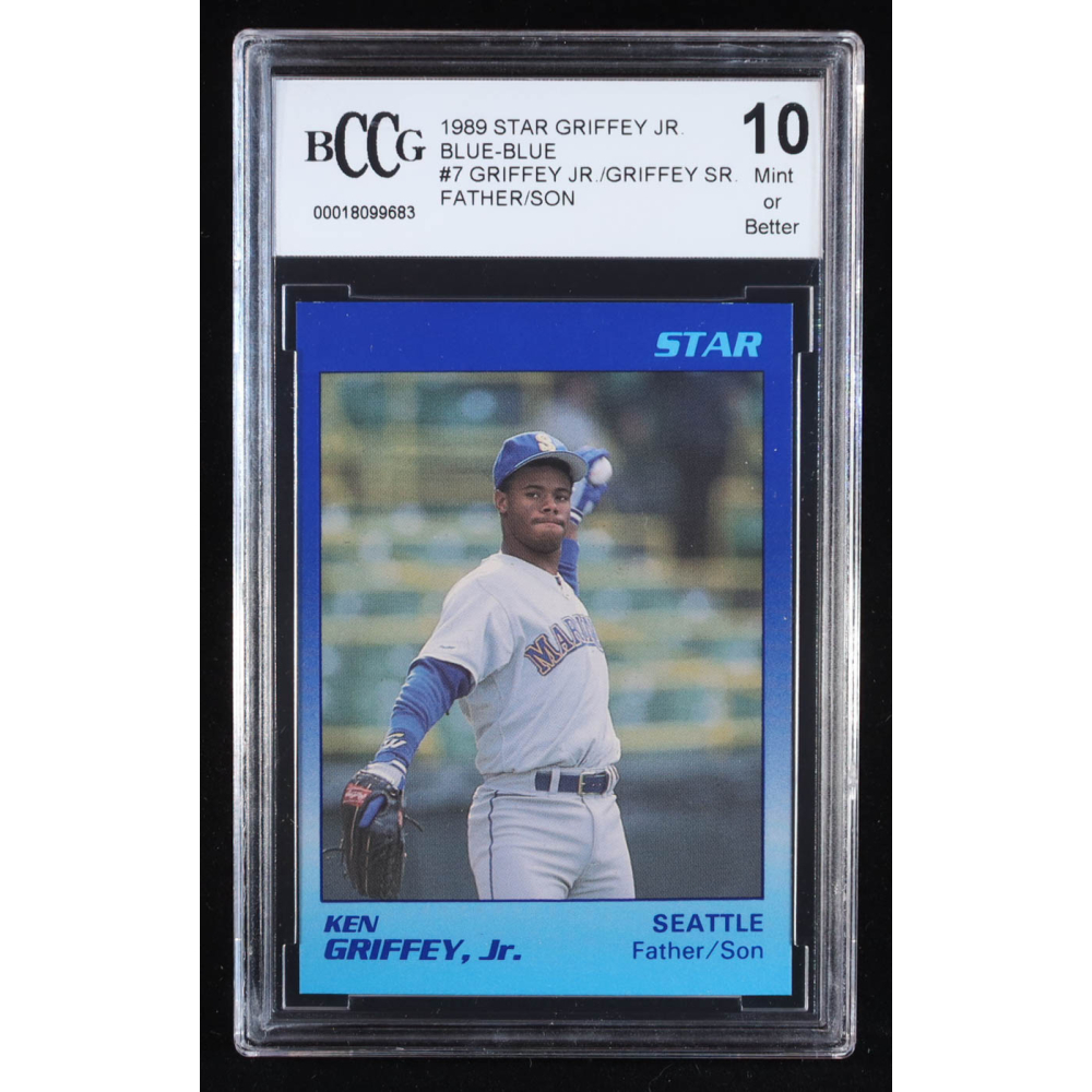 Ken Griffey Jr. 1989 Star Griffey Jr. Father/Son Blue-Blue #7 RC (BCCG 10) at PristineAuction.com