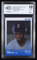 Ken Griffey Jr. 1989 Star Griffey Jr. Checklist White-Blue #1 RC (BCCG 10) at PristineAuction.com