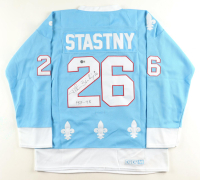 Peter Stastny Signed Nordiques CCM Authentic Jersey Inscribed "HOF 98" (Beckett) at PristineAuction.com