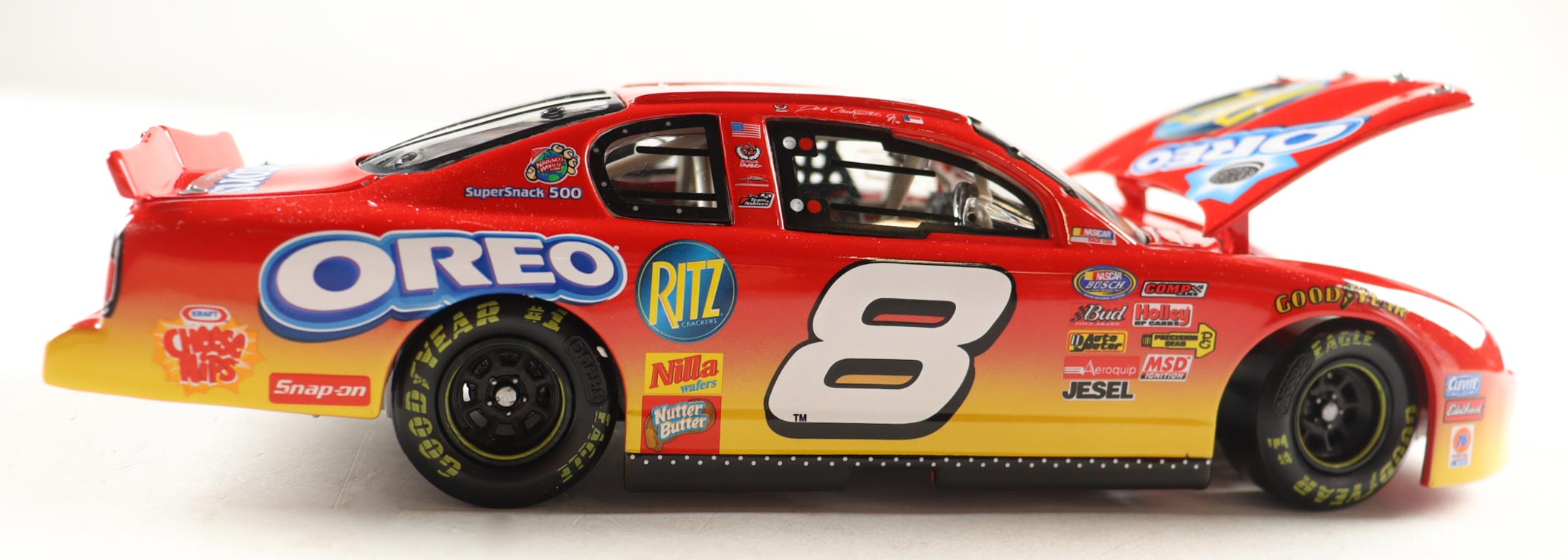 Dale Earnhardt Jr. Signed 2004 #8 OREO / RTIZ Monte Carlo 1:24 Diecast Car (JR Motorsports) at PristineAuction.com Dale Earnhardt Jr. Signed 2004 #8 OREO / RTIZ Monte Carlo 1:24 Diecast Car (JR Motorsports) at PristineAuction.com