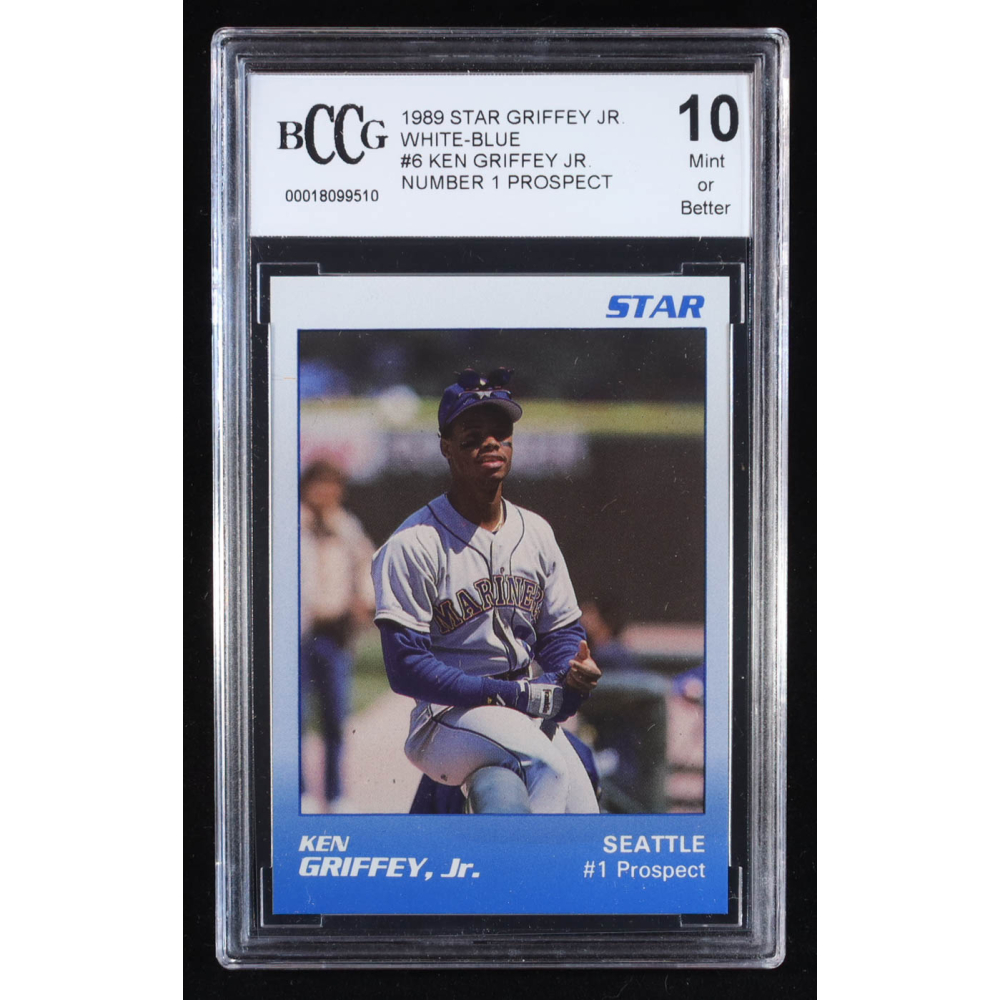Ken Griffey Jr. 1989 Star Griffey Jr. Number 1 Prospect White-Blue #6 RC (BCCG 10) at PristineAuction.com