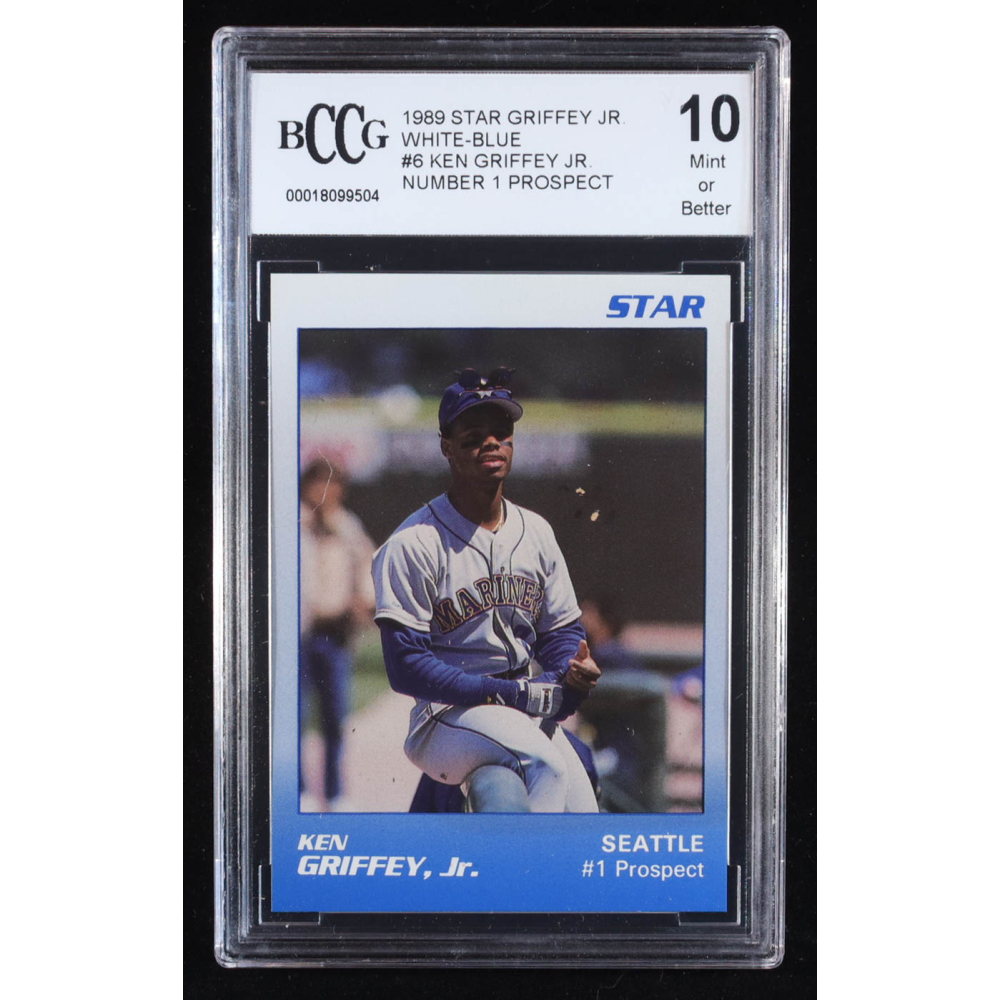 Ken Griffey Jr. 1989 Star Griffey Jr. Number 1 Prospect White-Blue #6 RC (BCCG 10) at PristineAuction.com