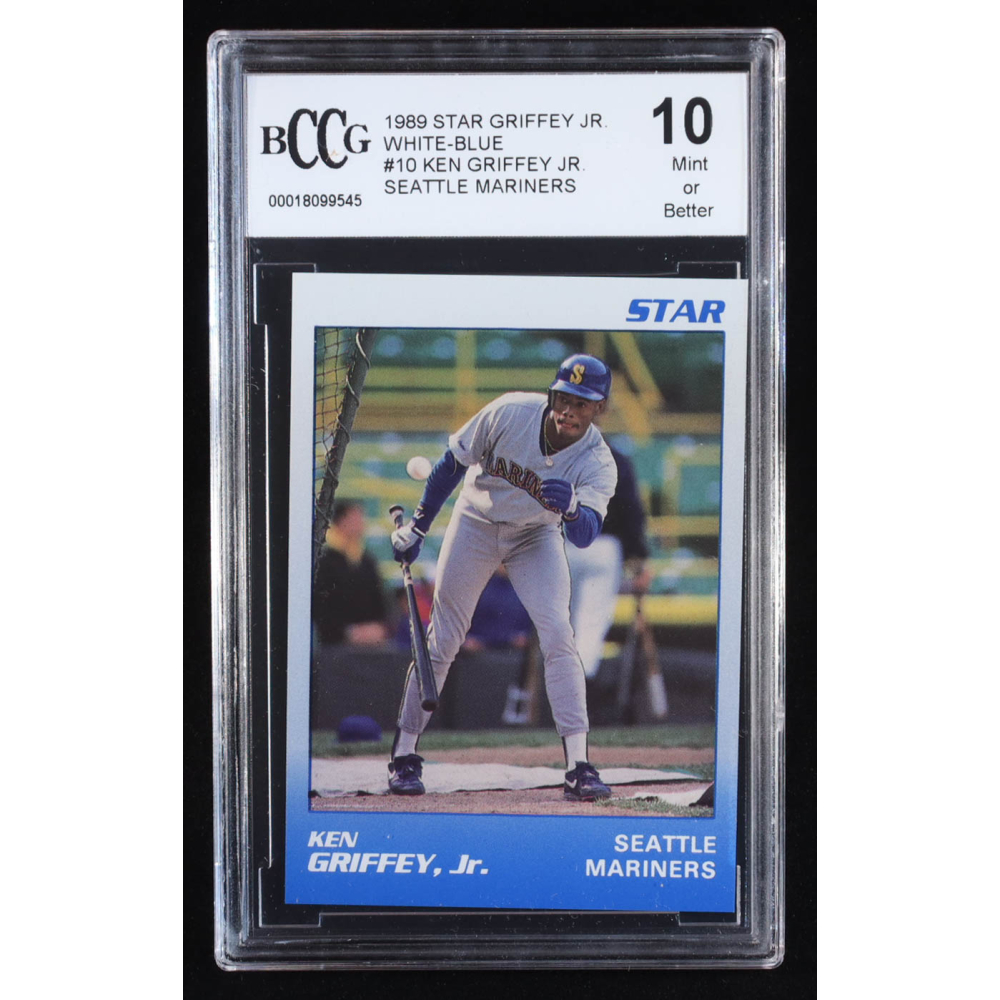 Ken Griffey Jr. 1989 Star Griffey Jr. Seattle Mariners White-Blue #10 RC (BCCG 10) at PristineAuction.com