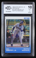 Ken Griffey Jr. 1989 Star Griffey Jr. Seattle Mariners White-Blue #10 RC (BCCG 10) at PristineAuction.com