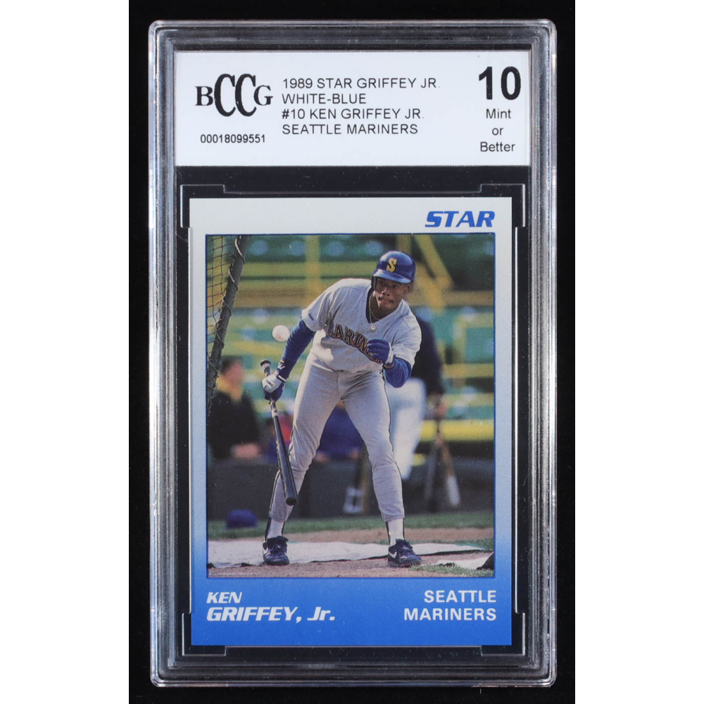 Ken Griffey Jr. 1989 Star Griffey Jr. Seattle Mariners White-Blue #10 RC (BCCG 10) at PristineAuction.com