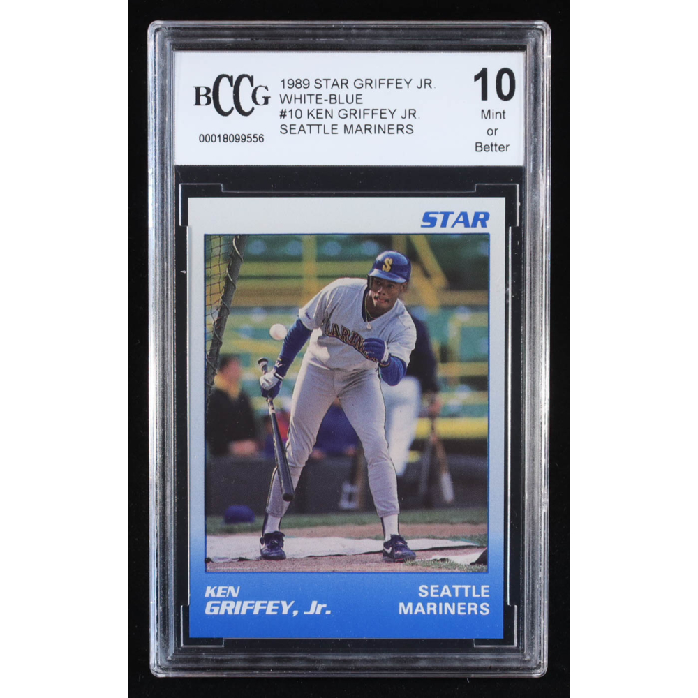 Ken Griffey Jr. 1989 Star Griffey Jr. Seattle Mariners White-Blue #10 RC (BCCG 10) at PristineAuction.com