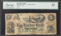 Oct. 1861 Egg Harbor, New Jersey Egg Harbor Bank $1 Note (Legacy Fine 15) at PristineAuction.com