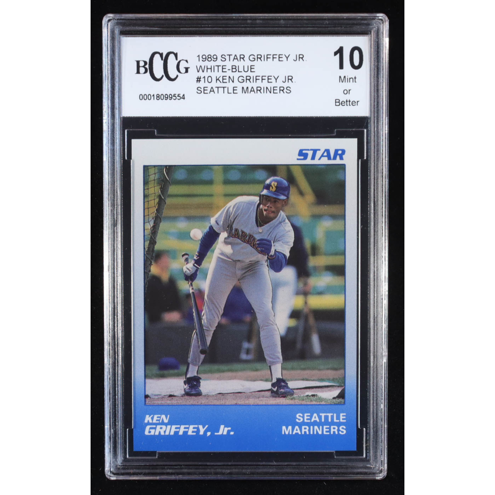 Ken Griffey Jr. 1989 Star Griffey Jr. Seattle Mariners White-Blue #10 RC (BCCG 10) at PristineAuction.com