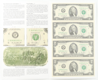 Uncut Sheet of (4) 2013 $2 Federal Reserve Bank Notes at PristineAuction.com