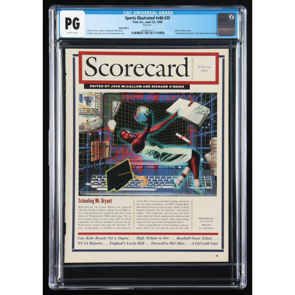 1996 "Sports Illustrated" #v84 #25 Time Inc. Magazine (CGC PG) at PristineAuction.com