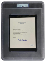 Bill Clinton Signed Replica White House Letter (JSA & PSA | Auto Grade 10) at PristineAuction.com