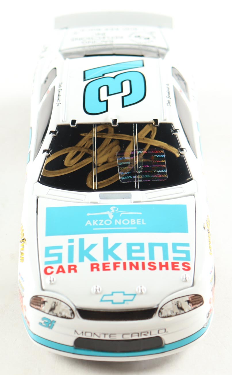 Dale Earnhardt Jr. Signed 1997 #31 Sikkens White Monte Carlo 1:24 Diecast Car (JR Motorsports) at PristineAuction.com Dale Earnhardt Jr. Signed 1997 #31 Sikkens White Monte Carlo 1:24 Diecast Car (JR Motorsports) at PristineAuction.com