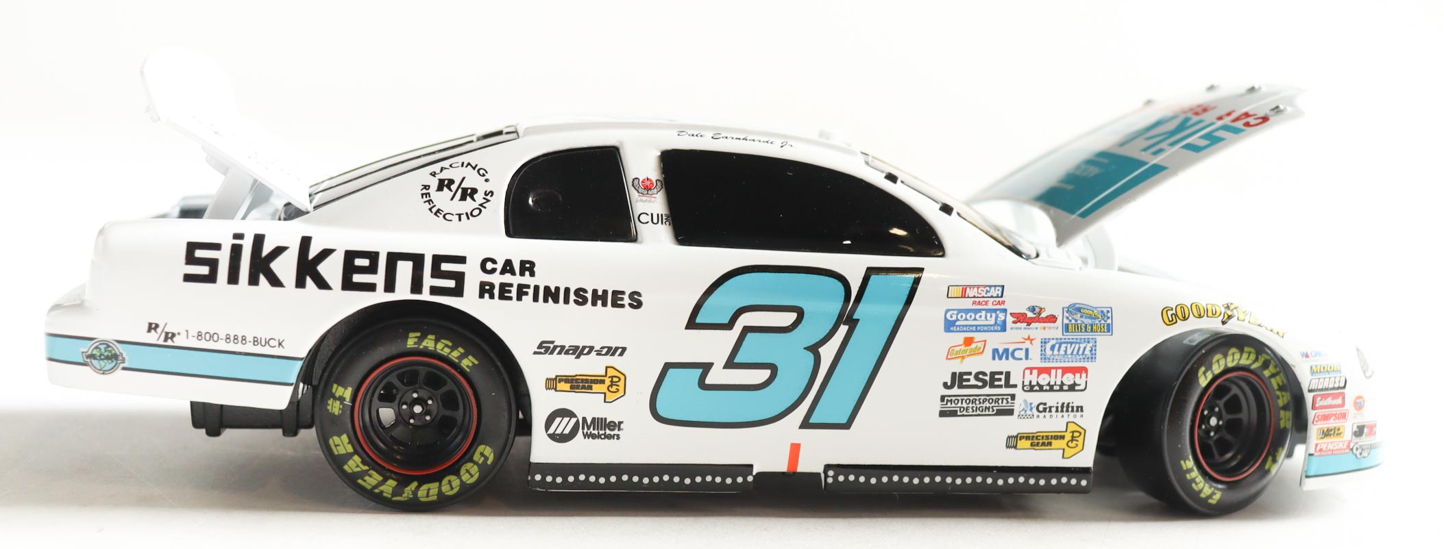 Dale Earnhardt Jr. Signed 1997 #31 Sikkens White Monte Carlo 1:24 Diecast Car (JR Motorsports) at PristineAuction.com Dale Earnhardt Jr. Signed 1997 #31 Sikkens White Monte Carlo 1:24 Diecast Car (JR Motorsports) at PristineAuction.com