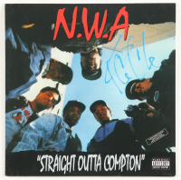 Ice Cube Signed "Straight Out Of Compton" Vinyl Record Album Cover with Vinyl Record Album (Beckett) at PristineAuction.com