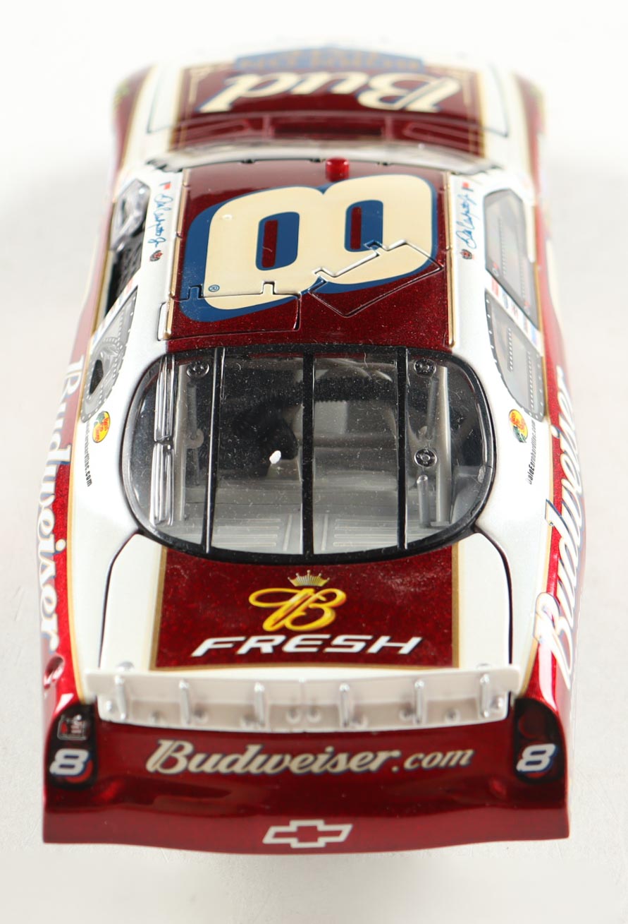 Dale Earnhardt Jr. Signed 2005 #8 Budweiser / Dual at Daytona / Born On Date Feb 17 Monte Carlo 1:24 Diecast Car (JR Motorsports) at PristineAuction.com Dale Earnhardt Jr. Signed 2005 #8 Budweiser / Dual at Daytona / Born On Date Feb 17 Monte Carlo 1:24 Diecast Car (JR Motorsports) at PristineAuction.com
