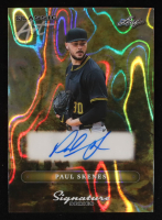 Paul Skenes 2025 Leaf Classic Art Signature Series Gold Wave #CAPS1 #1/1 at PristineAuction.com