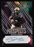 Shedeur Sanders 2024 Leaf Heroes and Prospects Purple Autograph #APSS2 RC #8/10 at PristineAuction.com