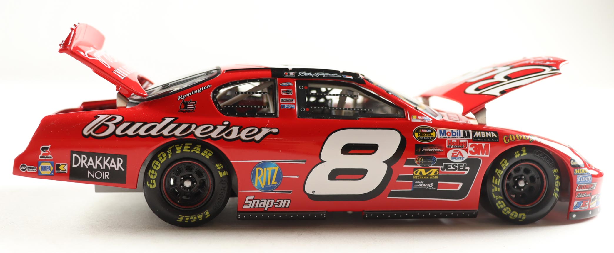 Dale Earnhardt Jr. Signed 2004 #8 Budweiser / Father's Day Monte Carlo 1:24 Diecast Car (JR Motorsports) at PristineAuction.com Dale Earnhardt Jr. Signed 2004 #8 Budweiser / Father's Day Monte Carlo 1:24 Diecast Car (JR Motorsports) at PristineAuction.com